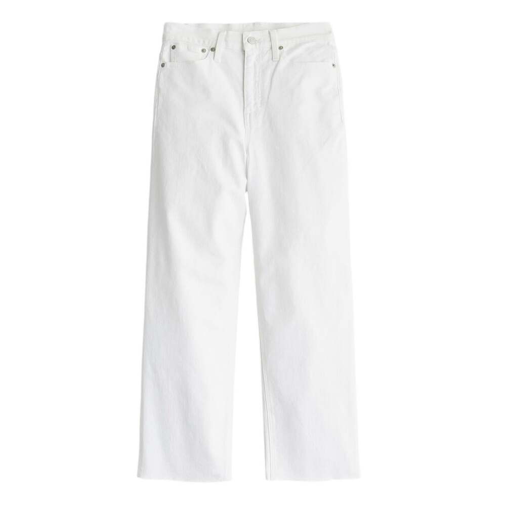 J.Crew Slim Wide Leg Denim Jeans White Size 25 NWT
